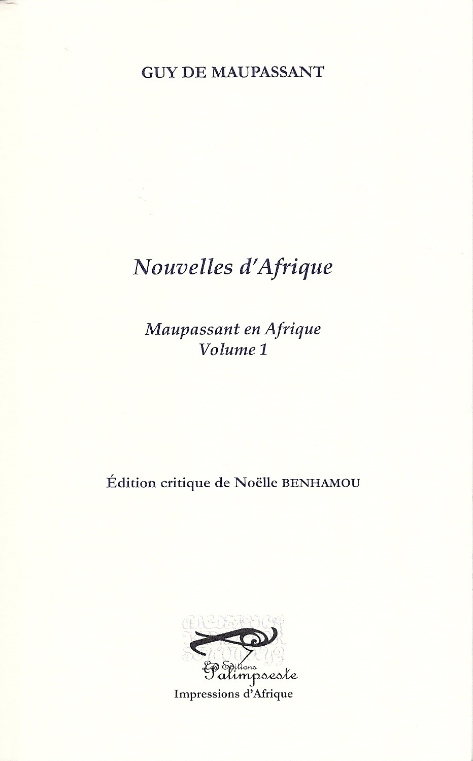 MAUPASSANT NOUVELLES D'AFRIQUE