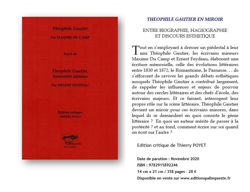 THEOPHILE GAUTIER MAXIME DU CAMP ERNEST FEYDEAU